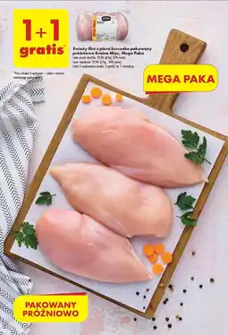 Biedronka Świeży filet z piersi kurczaka pakowany próżniowo Kraina Mięs, Mega Paka oferta