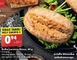 Biedronka Bułka poranna fitness, 80 g oferta