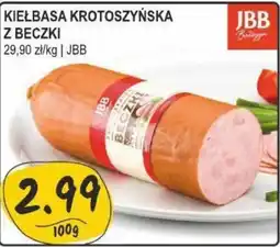 Słoneczko Kiełbasa krotoszyńska z beczki JBB 100g oferta