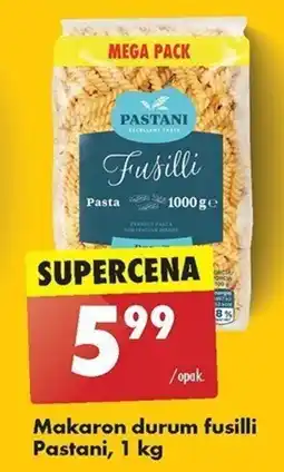 Biedronka Makaron durum fusilli Pastani, 1 kg oferta