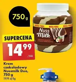 Biedronka Krem czekoladowy Nussmilk Duo, 750g oferta