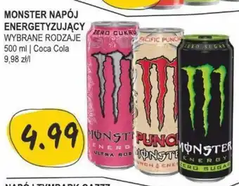 Słoneczko Monster Napój energetyzuj 500 ml | Maspexcy wybrane rodzaje 500 ml oferta