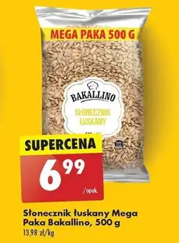 Biedronka Słonecznik łuskany Mega Paka Bakallino, 500 g oferta
