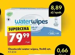 Biedronka Chusteczki water wipes, 9 x 60 szt. oferta