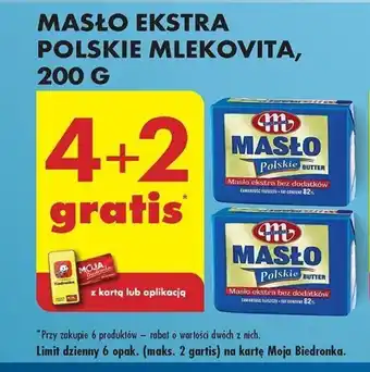 Biedronka MASŁO EKSTRA POLSKIE MLEKOVITA, 200 G oferta