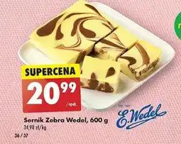 Biedronka Sernik Zebra Wedel, 600 g oferta
