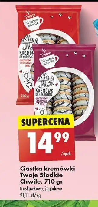 Biedronka Ciastka kremówki Twoje słodkie Chwile, 710 g oferta