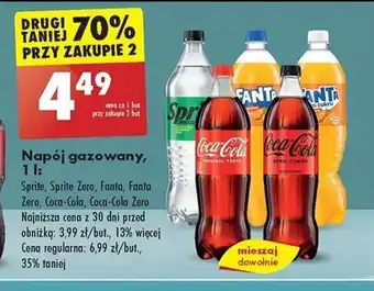 Biedronka Napój gazowany, 1 l oferta