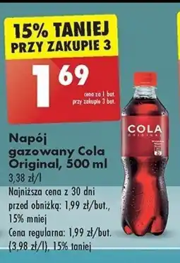 Biedronka Napój gazowany Cola Original, 500 ml oferta