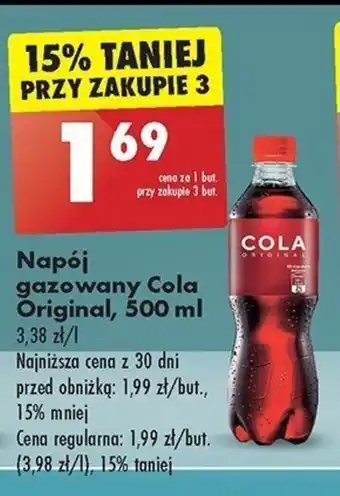 Biedronka Napój gazowany Cola Original, 500 ml oferta