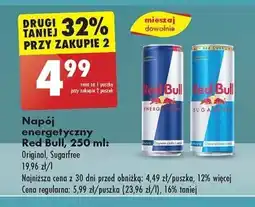 Biedronka Napój energetyczny Red Bull, 250 ml oferta