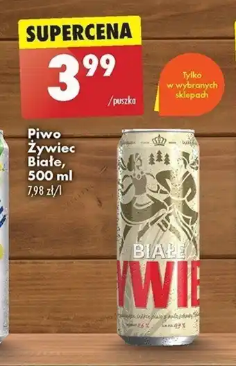 Biedronka Piwo Żywiec Białe, 500 ml oferta