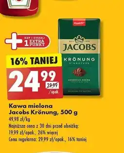 Biedronka Kawa mielona Jacobs Krönung, 500 g oferta