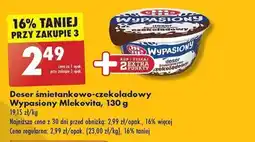 Biedronka Deser śmietankowo-czekoladowy Wypasiony Mlekovita, 130 g oferta
