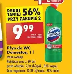 Biedronka Płyn do WC Domestos, 1 l oferta