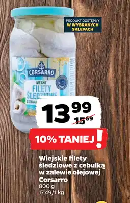 Netto Wiejskie filety śledziowe z cebulką w zalewie olejowej Corsarro oferta