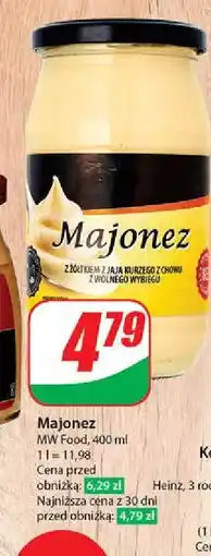 Dino Majonez z żółtkiem jaja kurzego z chowu z wolnego wybiegu Mw food oferta