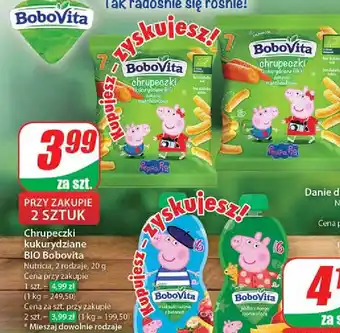 Dino Chrupki kukurydziane wyśmienicie bananowe Bobovita mniam bio oferta