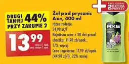 Biedronka Żel pod prysznic Axe, 400 ml oferta
