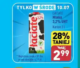ALDI ŁACIATE Mleko 3,2% UHT 1 l oferta