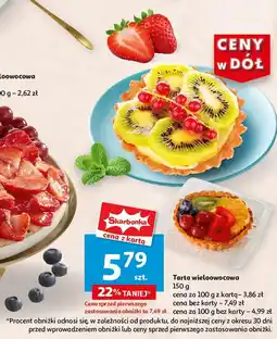 Auchan Tarta wieloowocowa Auchan oferta