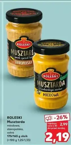 Kaufland Musztarda słodko-ostra Roleski oferta