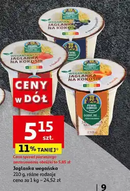 Auchan Jaglanka na kokosie z czarną porzeczką Auchan pewni dobrego oferta