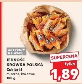 Kaufland Cukierki krówka polska kakaowa Jedność oferta