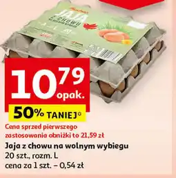 Auchan Jaja z chowu na wolnym wybiegu 20szt oferta