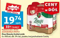 Auchan Zátecký Světlý Ležák 6 x 500ml oferta