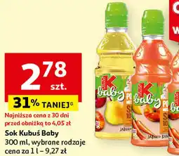 Auchan Sok Kubuś Baby oferta