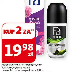 Auchan Antyperspirant w kulce lub sprayu Fa 50-150 ml oferta