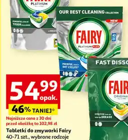Auchan Fairy Tabletki do zmywarki 40-71 szt. oferta