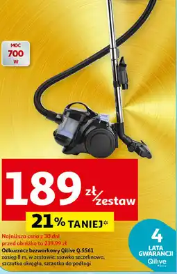 Auchan Odkurzacz bezworkowy Qilive Q.5561 oferta