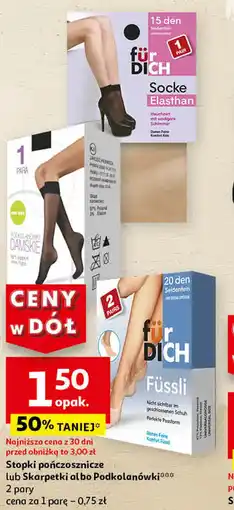 Auchan Stopki pończosznicze oferta