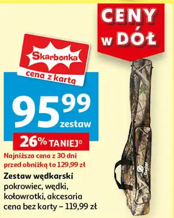 Auchan Zestaw wędkarski pokrowiec, wędki, kołowrotki, akcesoria oferta