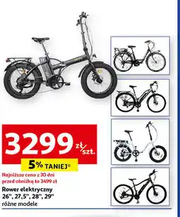 Auchan Rower elektryczny 26", 27,5", 28", 29" różne modele oferta