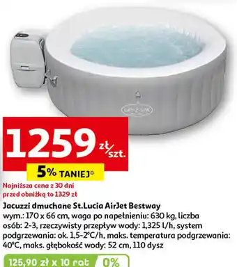 Auchan Bestway Jacuzzi dmuchane St. Lucia AirJet oferta