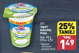 ALDI ZOTT Jogurt naturalny Primo 200 g oferta