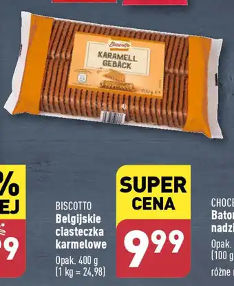 ALDI BISCOTTO Belgijskie ciasteczka karmelowe 400 g oferta