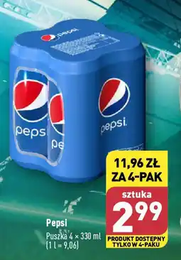 ALDI Pepsi 4 x 330 ml oferta