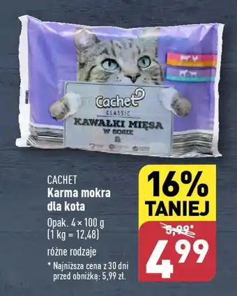 ALDI CACHET Karma mokra dla kota 4 x 100 g oferta