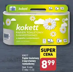 ALDI KOKETT Papier toaletowy 3-warstwowy rumiankowy 8 rol. oferta