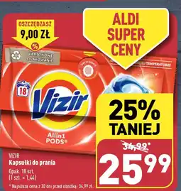 ALDI VIZIR Kapsułki do prania 18 szt. oferta