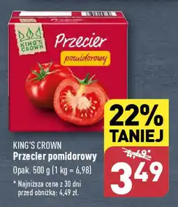 ALDI KING'S CROWN Przecier pomidorowy 500 g oferta