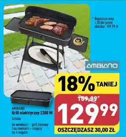 ALDI AMBIANO Grill elektryczny 2200 W oferta