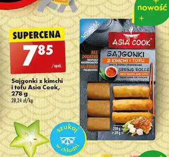 Biedronka Sajgonki z kimchi i tofu Asia cook oferta