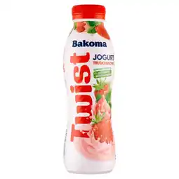 Stokrotka Bakoma Twist Jogurt truskawkowy 370 g oferta