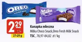 MOKPOL Kanapka mleczna Milka Choco Snack, Oreo Fresh Milk Snack 27-29 g oferta