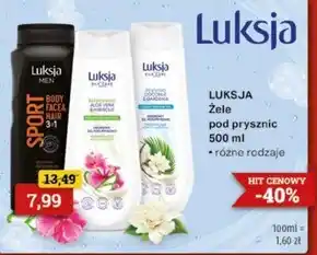 Drogeria Kosmyk Żel pod prysznic Luksja oferta